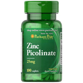 Picolinato de Zinco 25mg Picolinato de Zinco 100 Comprimidos PURITAN'S PRIDE